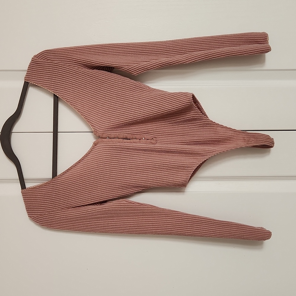 Out from Under Ribbed V-neck Bodysuit